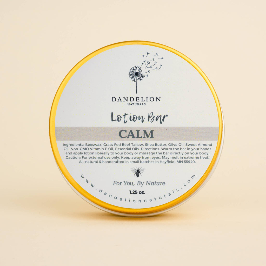 Tallow Lotion Bar with Spearmint, Lavender, Rosemary | Calm