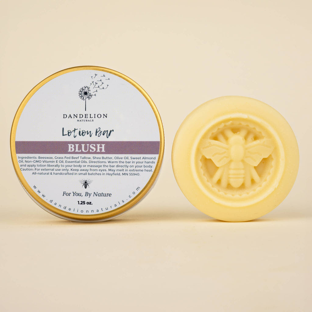Tallow Lotion Bar with Patchouli, Lavender, Geranium | Blush